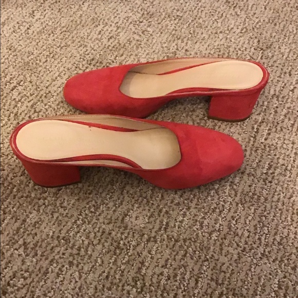 Club Monaco Delmara Red Mules - Picture 4 of 5